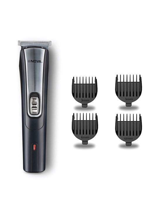 Nova NHT 1041 USB Trimmer with 60 Min Runtime & 5-Length Settings – Black