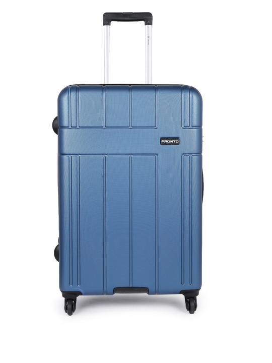 Unisex Blue BREEZA 4 W Spinner 78 Large Trolley Suitcase