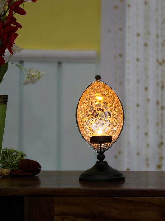 Black Eye-Shaped Candle Holder