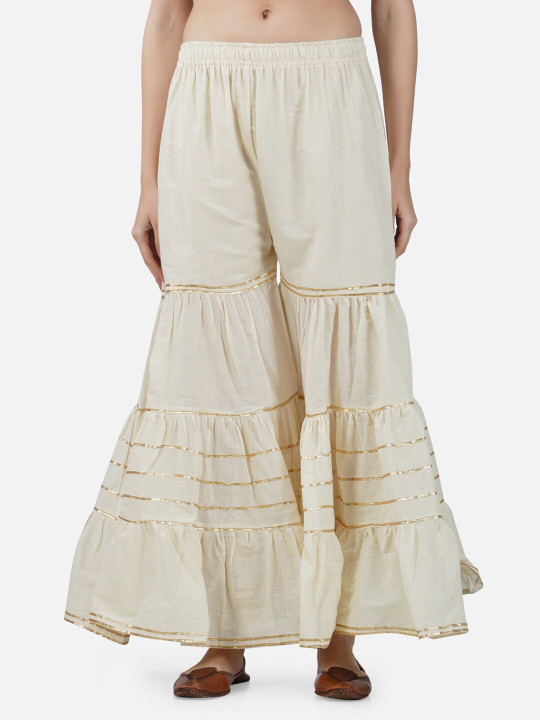 BCZ Style Women Flared Cotton Ethnic Sharara