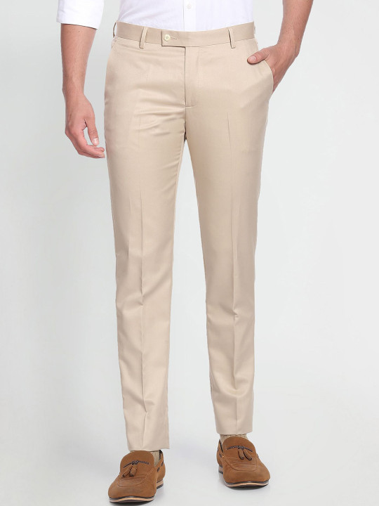 Arrow Men Mid-Rise Formal Trousers