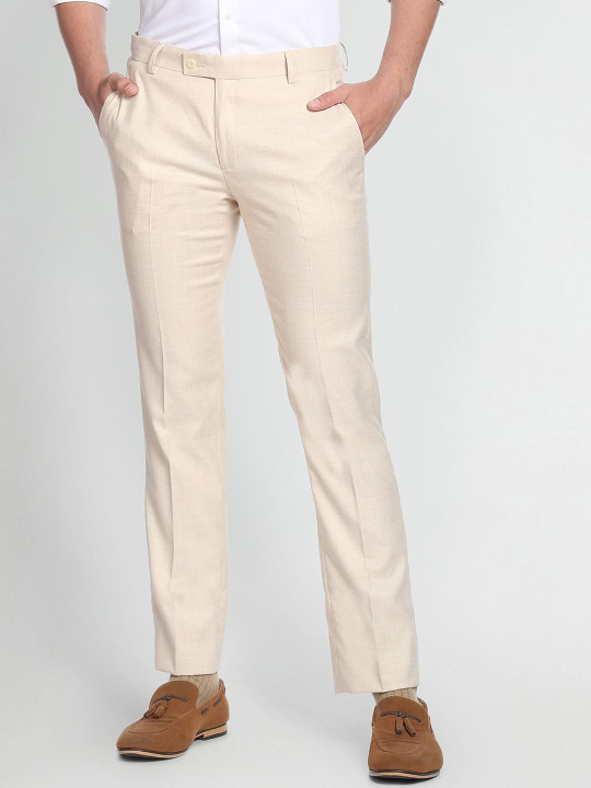 Arrow Men Mid-Rise Formal Trousers