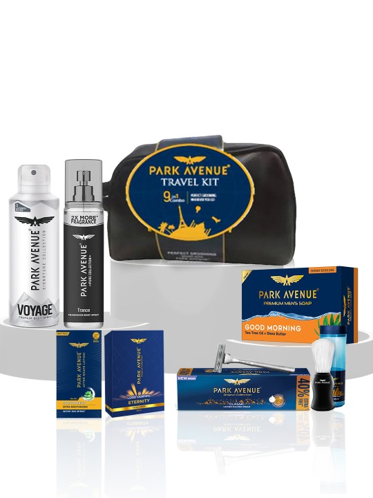 Park Avenue Men Travel Kit 9 in 1 Combo