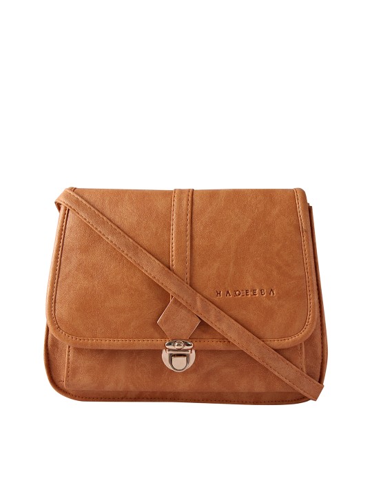 Buy Tan Solid Sling Bag Online at desertcartZimbabwe