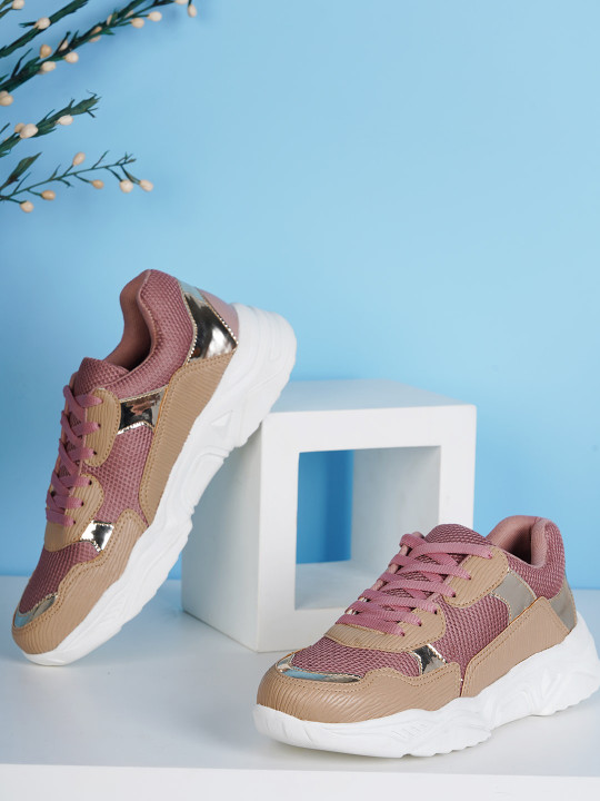 Carlton London sports Women Colourblocked Lightweight Sneakers