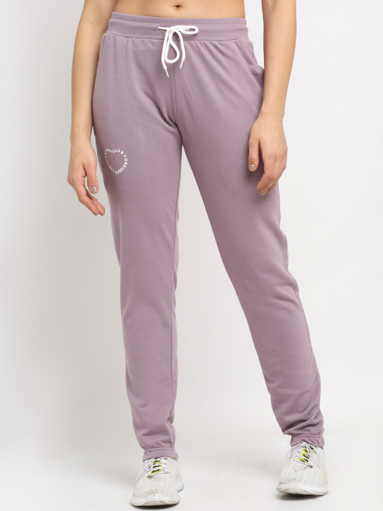 Club York Women Printed Straight Fit Sports Joggers