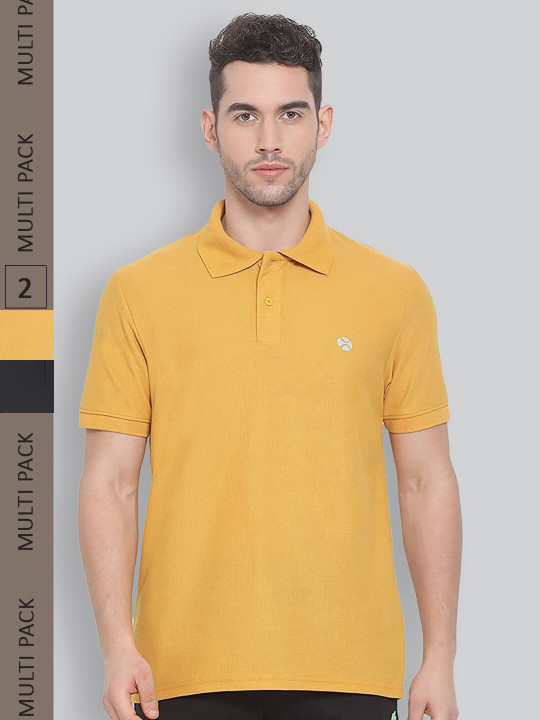 LUX NITRO Pack of 2 Polo Collar Anti Odour T-shirts