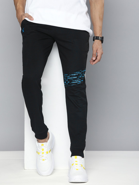HRX by Hrithik Roshan Men Lifestyle Typography Printed Terry Joggers