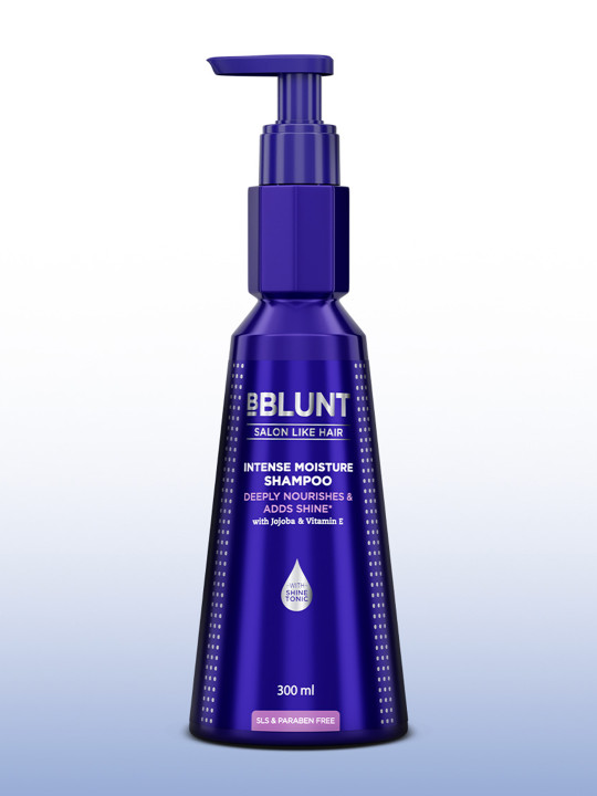 BBLUNT Salon Like Hair Intense Moisture Shampoo with Vitamin E & Jojoba - 300 ml