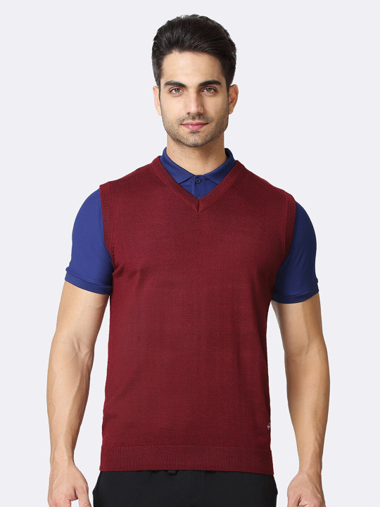 Van Heusen Innerwear Athleisure V-Neck Sleeveless Sweater