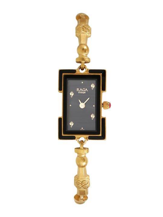 Tribal Hug by Masaba Women Black Analogue Watch 95073YM01