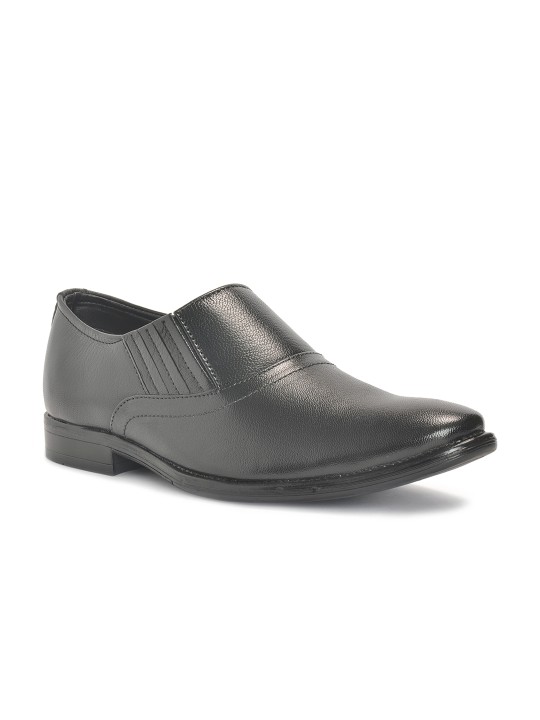 Men Black Semi-Formal Slip-On Shoes 10