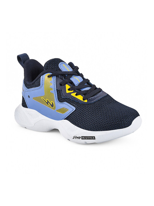 Campus Kids Mesh Running Non-Marking Lace-Up Shoes