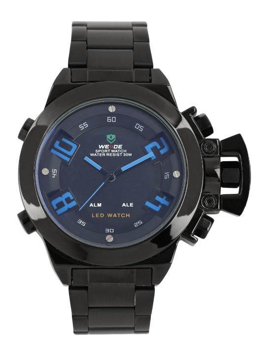 Men Black & Blue Analogue Watch WH1008B-4C