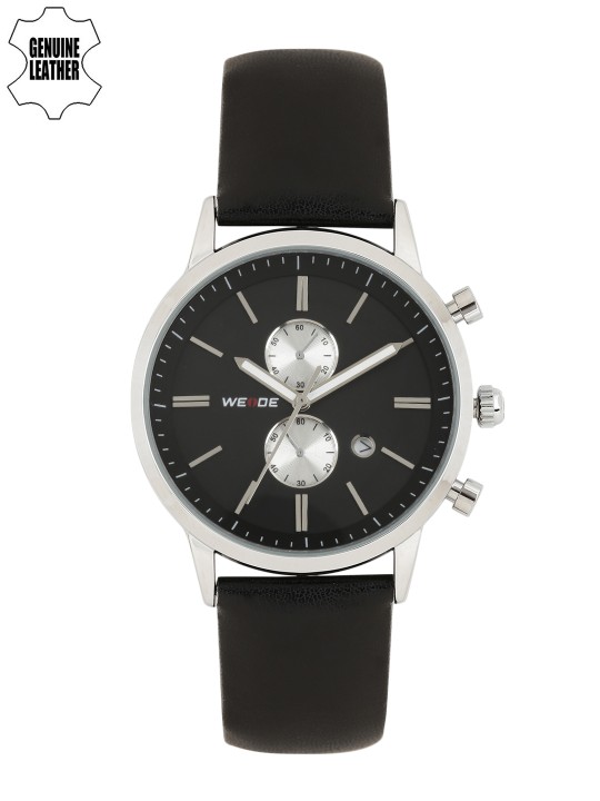 Men Black Analogue Watch WH3302-1C