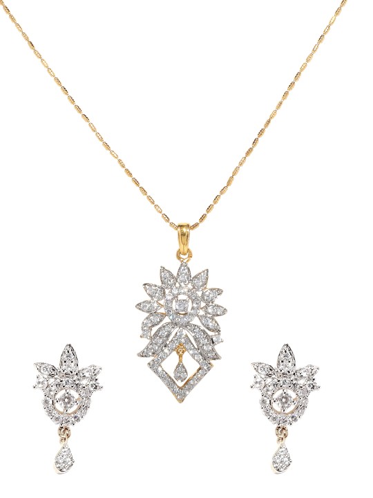 Women Gold-Toned Stone-Studded Jewellery Set