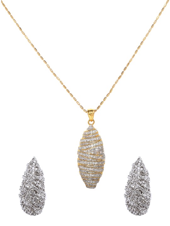Women Gold-Toned Stone-Studded Jewellery Set