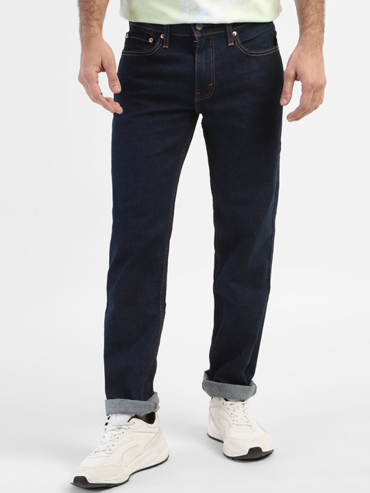 Men Regular Fit Clean Look Dark Shad Jeans deal from myntra