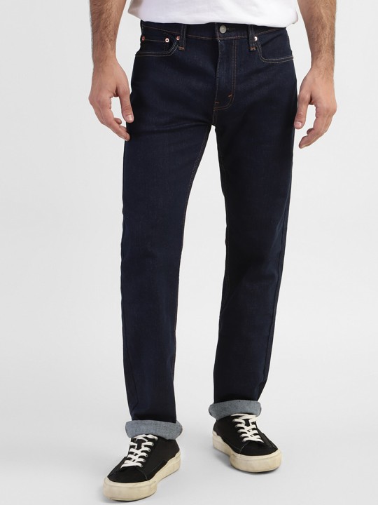 Men Mid Rise Clean Look Straight Fit Jeans deal from myntra