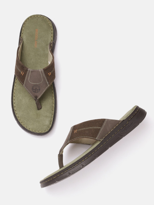 Woodland Men Leather Comfort Sandals