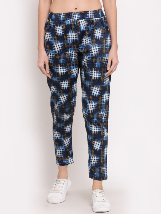 KLOTTHE Women Printed Cotton Track Pant