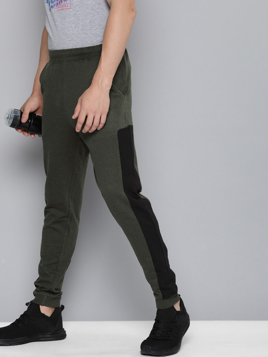 HRX by Hrithik Roshan Men Lifestyle Striped Terry Track Pants