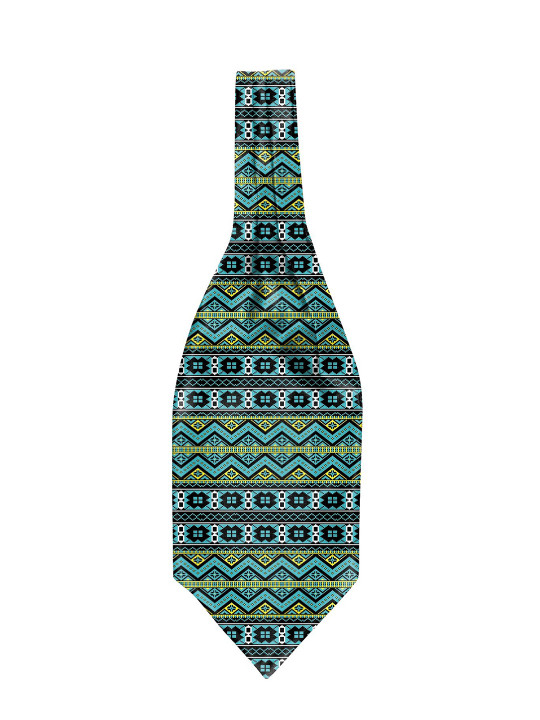 Blacksmith Men Ethnic Motifs Printed Ascot Tie