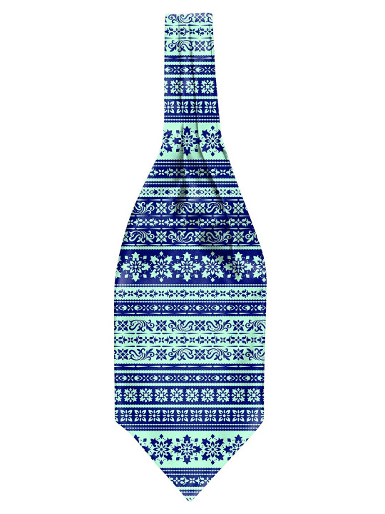 Blacksmith Men Printed Ascot Tie