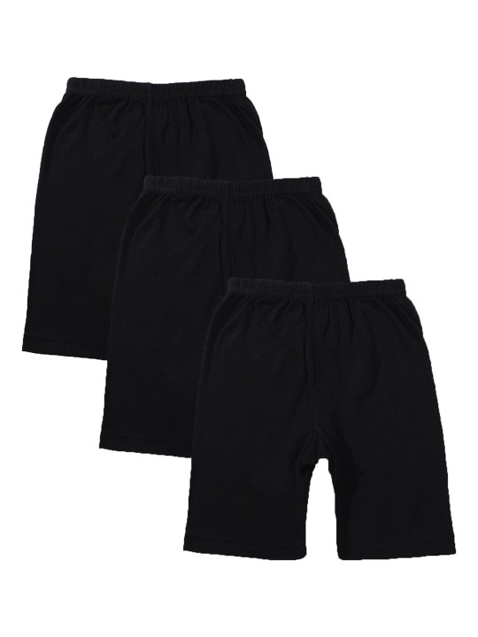 Bodycare Kids Girls Pack Of 3 Mid-Rise Cotton Shorts