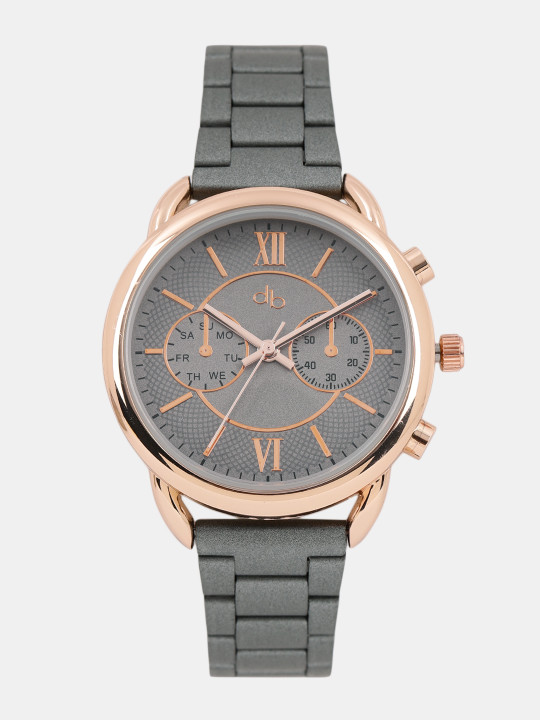 DressBerry Women Grey Analogue Watch