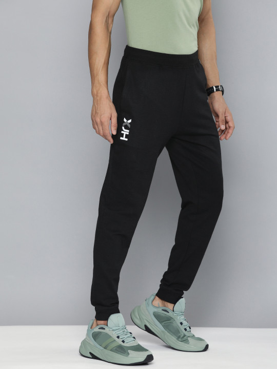 HRX by Hrithik Roshan Men Lifestyle Brand Logo Printed Terry Joggers