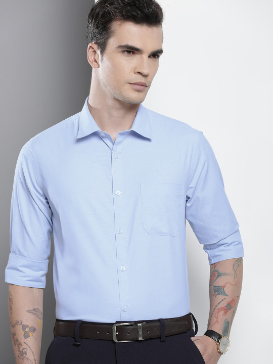 The Indian Garage Co. X Luxe Men Slim Fit Cotton Formal Shirt
