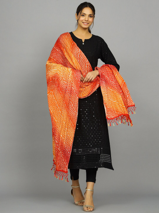 HANDICRAFT PALACE Bandhani Printed Dupatta