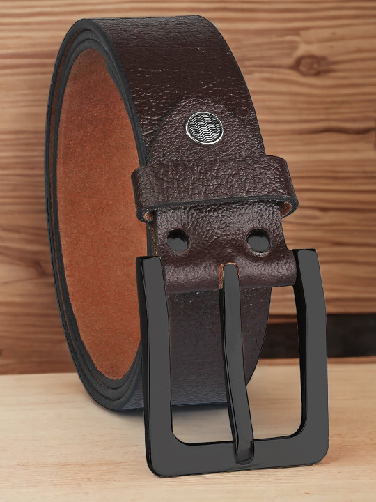 URBAN ALFAMI Men Textured Leather Formal Belt