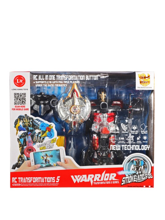 Red & Black RC Transformation Warrior