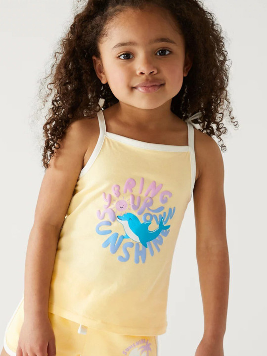 Marks & Spencer Pure Cotton Dolphin Strappy Top