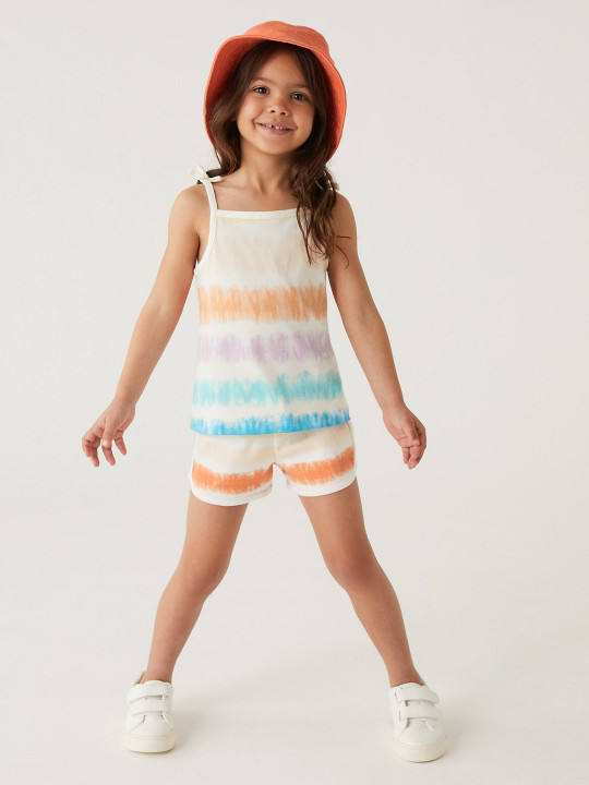 Marks & Spencer Pure Cotton Tie Dye Strappy Top