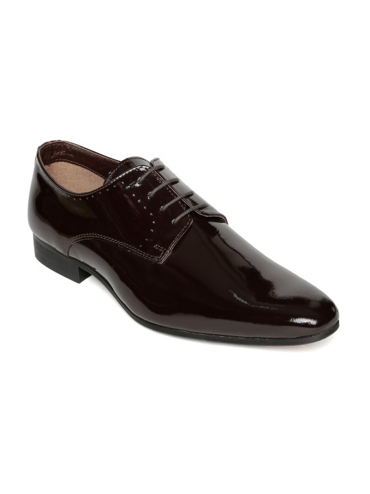 Men Brown Formal Oxfords 6