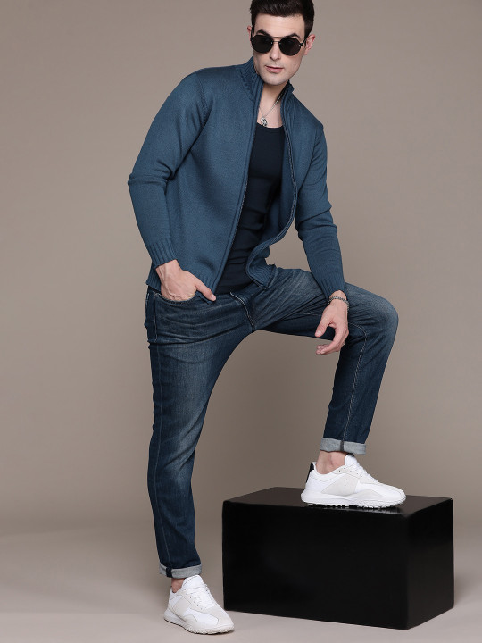 Roadster The Lifestyle Co. Solid Acrylic Cardigan