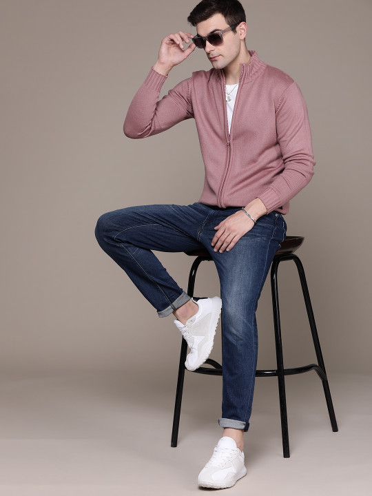 Roadster The Lifestyle Co. Solid Acrylic Cardigan