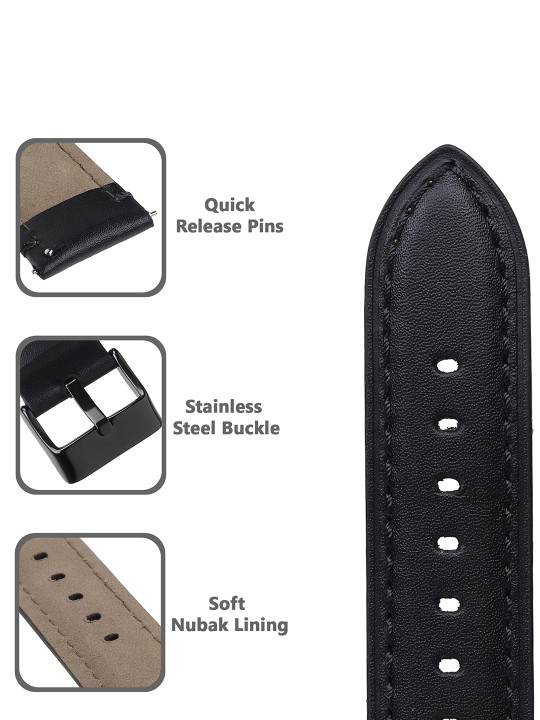 men genuine leather watch straps