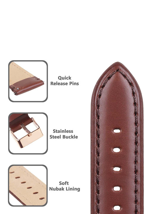 men genuine leather watch straps