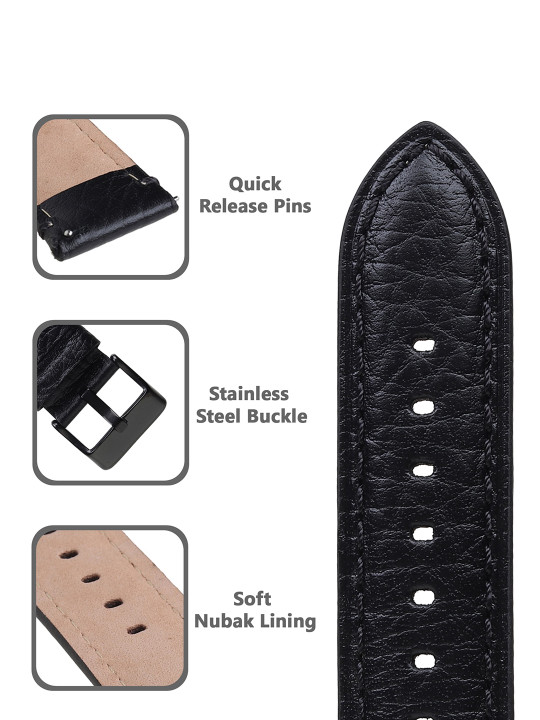 men genuine leather watch straps