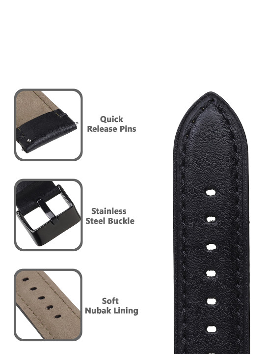 men genuine leather watch straps