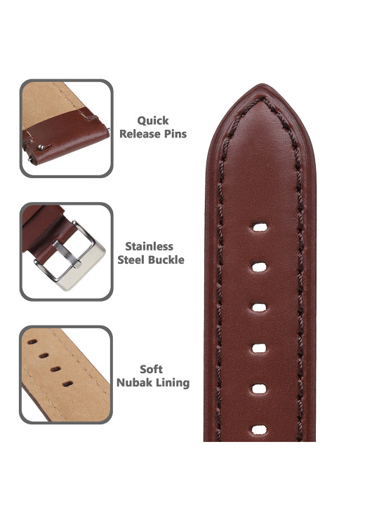 men genuine leather watch straps
