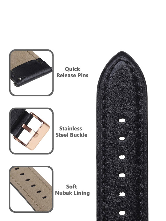 men genuine leather watch straps