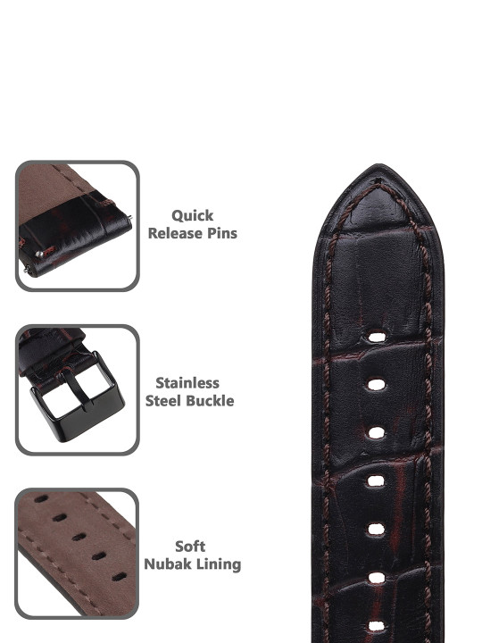 men genuine leather watch straps