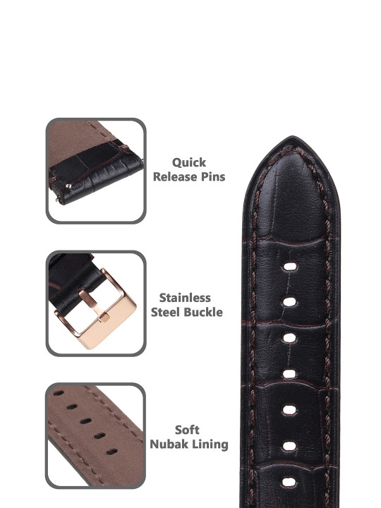 men genuine leather watch straps