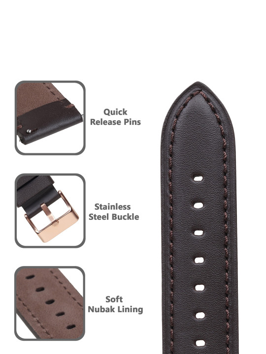 men genuine leather watch strap