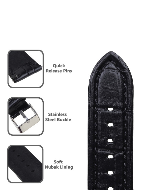 men genuine leather watch straps